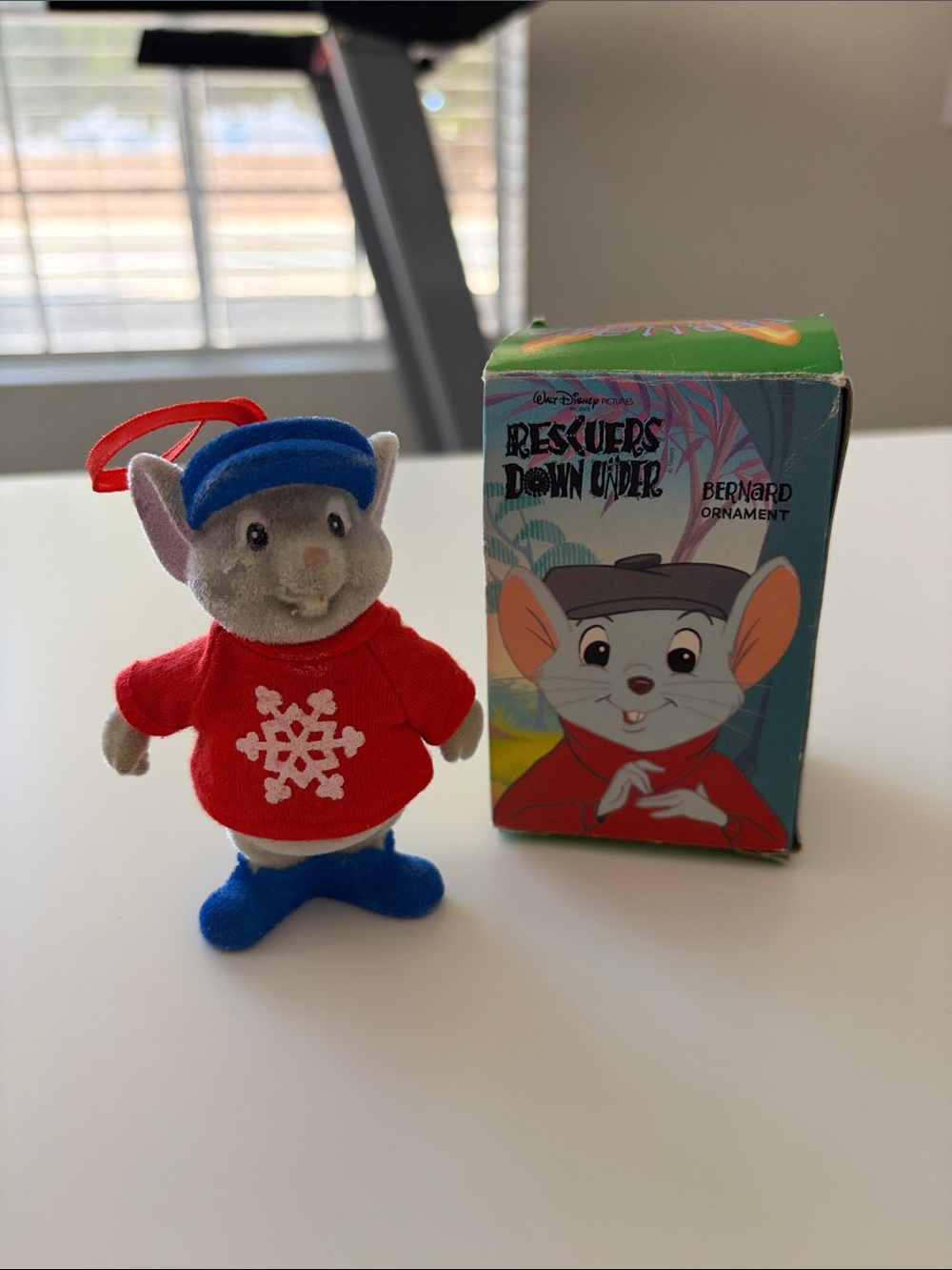 Vtg McDonalds Disney The Rescuers Down Under Bernard Ornament 1990 Christmas